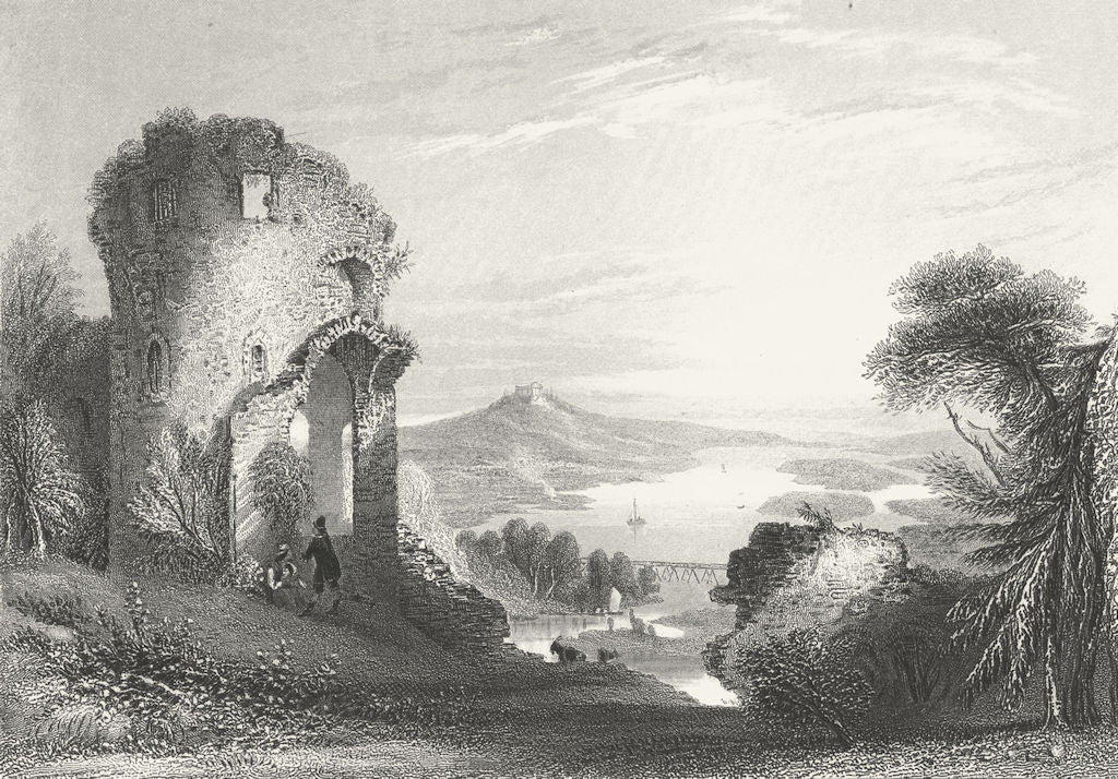 GERMANY. Donaustauf(Ruine). (ruins). Payne Goats 1847 old antique print